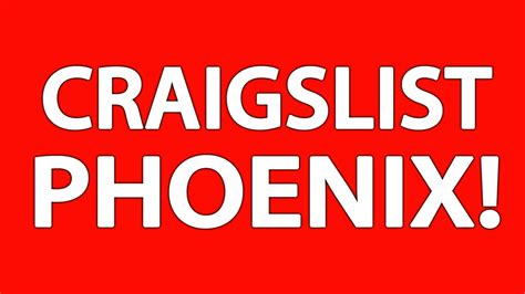 craigslist phoenix com|phoenix craigslist list.